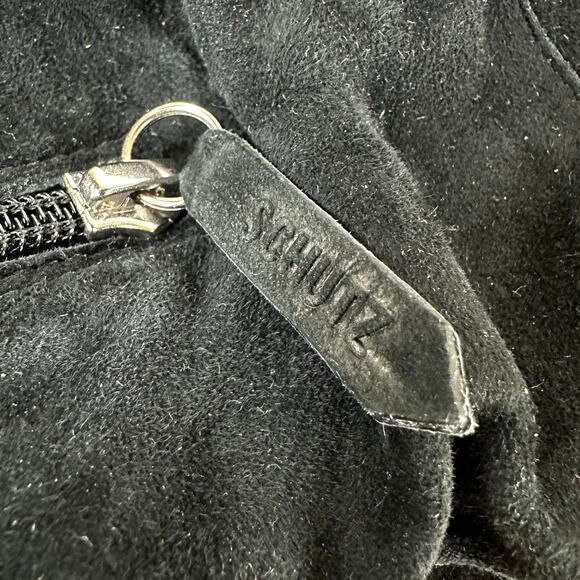 Schutz Ashlee Over The Knee Black Suede Boot Women's Size 5.5B New Without Box - Picture 9 of 10